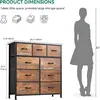 9-Drawer Dresser, Fabric Storage Tower Organizer for Living Room, Hallway, Sturdy Steel Frame, Wooden Top, Easy Pull Fabric Bins 3