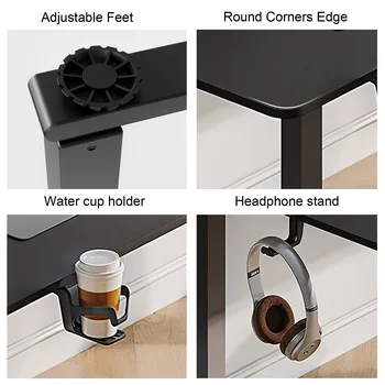 L Shaped Standing Desk, 63/71x43 Inches Electric Stand Up Desk with Dual Motor & Memory Controller, Desk with Adjustable Height 5