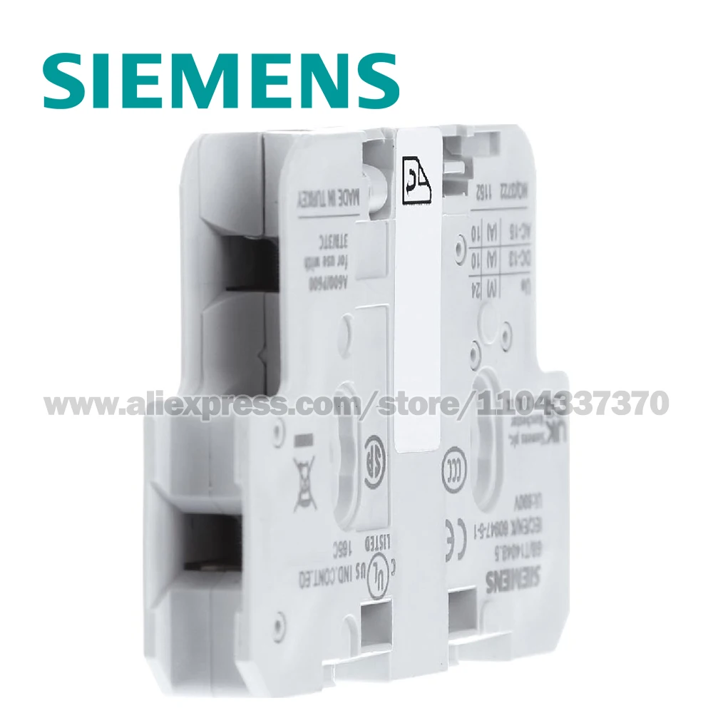 SIEMENS 크기 2...14용 보조 스위치 블록 1차 보조 스위치 블록 왼쪽 또는 오른쪽 3TY7561-1AA00 3TY75611AA00