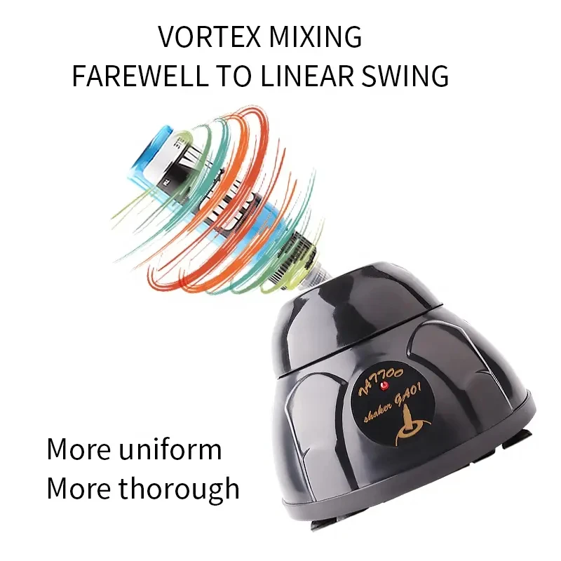 Mini Vortex Mixer Nails Polish Shaker Tattoo Pigment Ink Stirrer with Non-slip Base for Stir quickly Tattoo Ink 2