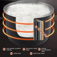 Cuiseur à riz à trois tensions 12V 24V 220V 2L, cuiseur à riz pour voiture et maison, pour voyage, utilisation globale en tension 2