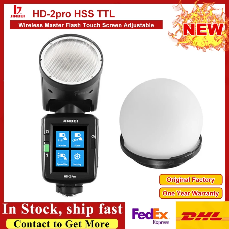 JINBEI HD 2pro HSS TTL Outdoor Portable Wireless Master Flash Touch