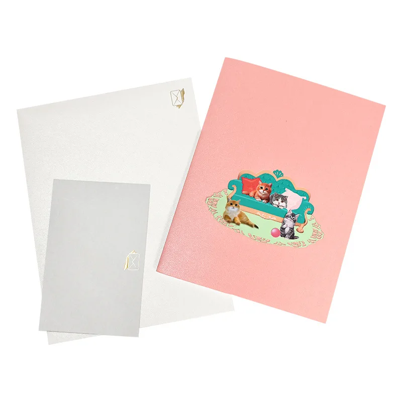 Greeting Cards 3D Pop Up Animal Handmade Paper Card for Birthday Christmas Valentine&rsquo;s Day Anniversary & Special Occasions