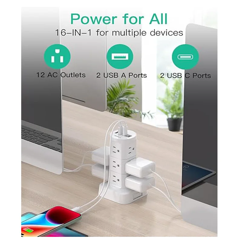 Power Strips with Surge Protection 2