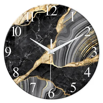 Modern Marble Glass Wall Clock 1