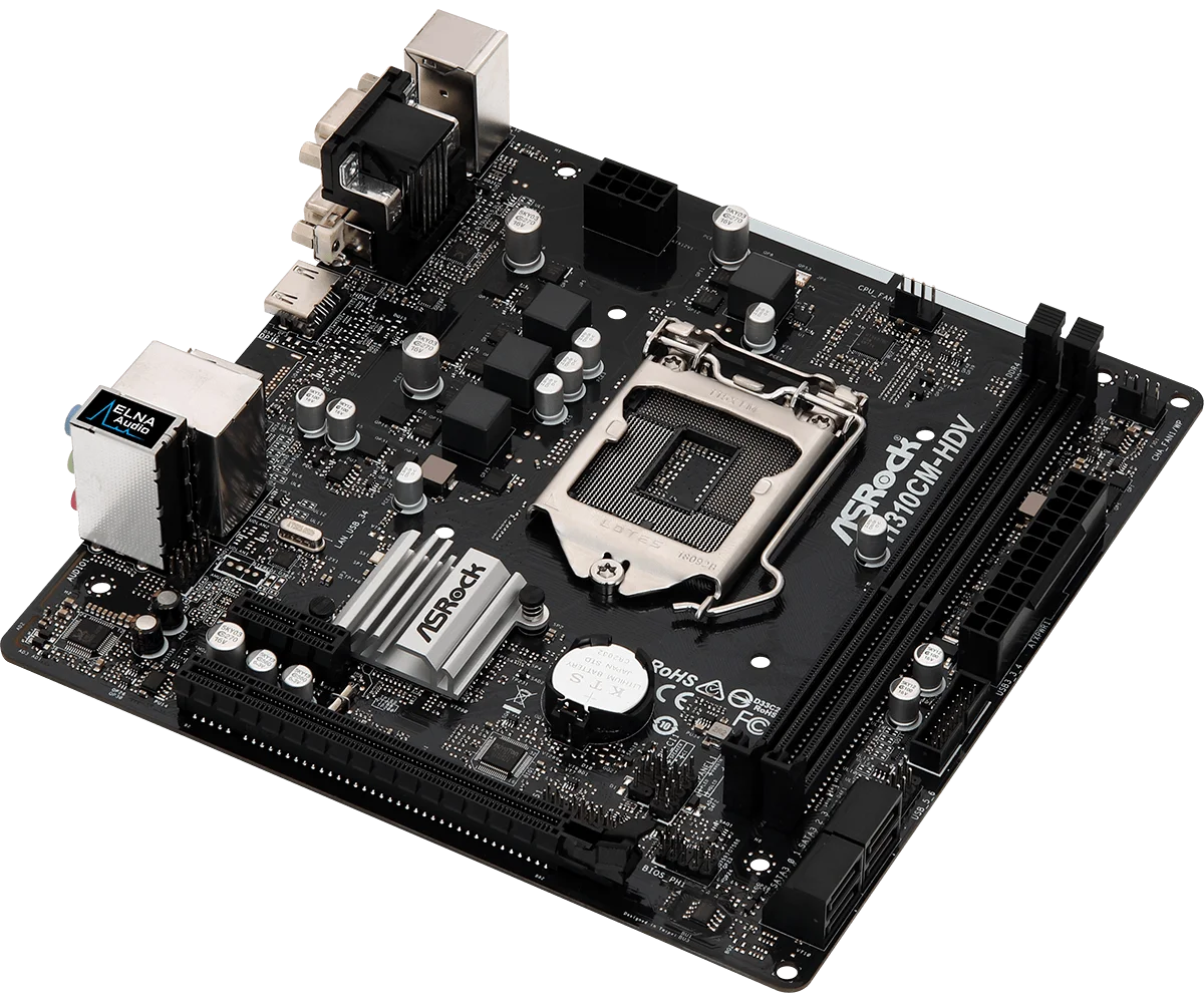 ASROCK H310CM-HDV 마더보드 LGA 1151 인텔 DDR4 2666MHz 32GB USB PCI
