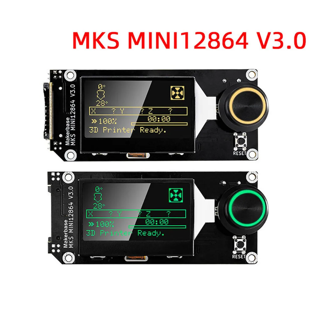 3d Printer Parts Display Mks Mini 12864 V3 Sd Card Positive Insertion Lcd  Smart Motherboard Display Mks Skr Voron Mini 12864 - 3d Printer Parts &  Accessories - AliExpress