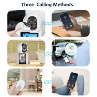 2MP wireless WIFI video call camera baby safety protection monitor 2.8-inch screen button call PTZ human shape detection ICSEE 5