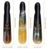 Natural Tibetan Yak Horn Shoe Horn - Handcrafted, 8.7" to 9.4", Portable Travel Size, Perfect for Men, Women, or Kids, Durable a 3