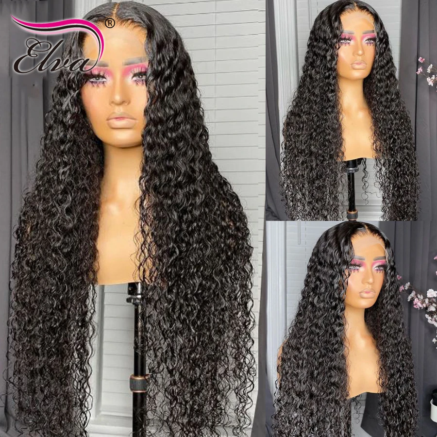 Fake Scalp Human Hair Wigs Deep Curly Lace Front Wig Pre Plucked With Baby  Hair 13x6 Glueless Lace Frontal Wig Elva Remy Hair - Lace Wigs - AliExpress