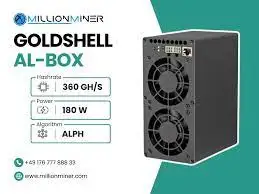 

CR BUY 2 GET 1 FREE New goldshell коробка AL ALPH miner hashrate 360GH/S 180W с блоком питания