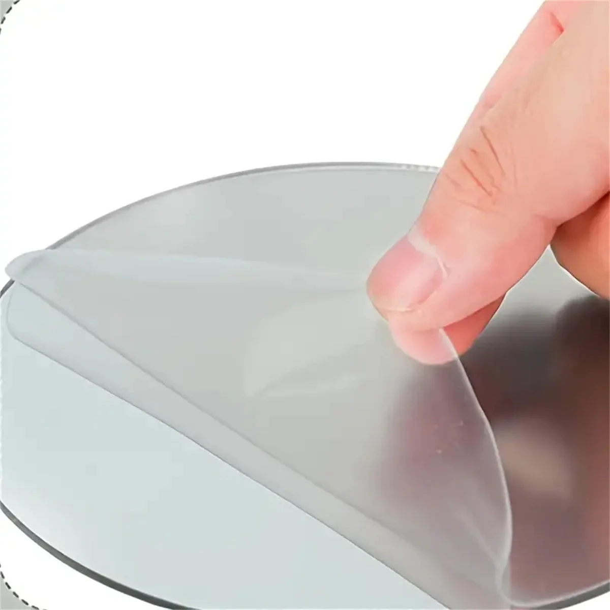 Acrylic Mirror Trays 12pcs Round Mirror Candle Tray Set 5 Inch Non-Glass Self-Adhesive for Table Centerpiece