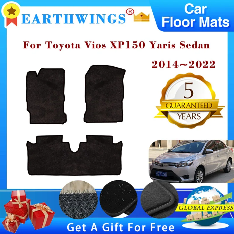 Set 4 Paraspruzzi Per Toyota Yaris Vios Hatchback XP150 (2014-2022) – Gomma Composita, Antiusura, Facili Da Montare