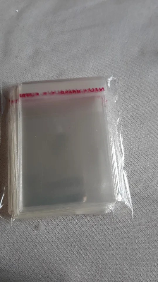 100pcs 4x6cm Resealable Poly Bag Transparent Plastic Bags Self Adhesive Seal Jewellery Making Bag