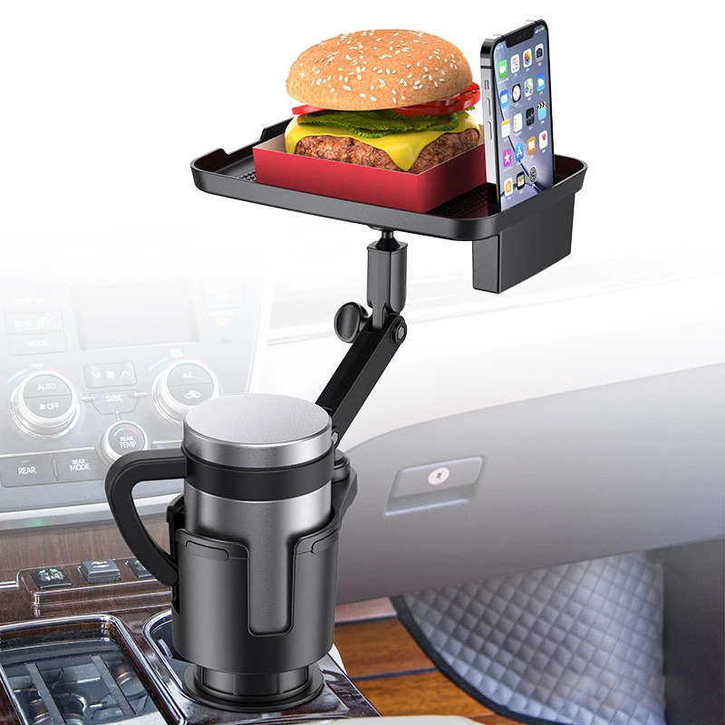 

Car Multifunctional Tray Table Drink Water Cup Holder Folding Adjustable Phone Holder Mount Food Plate Storage Rack Table