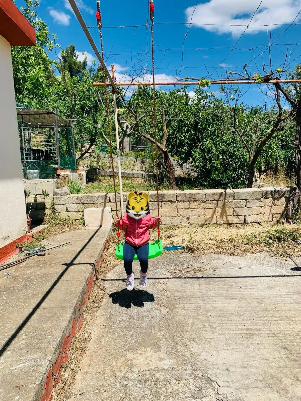 Kids Swing Flying Toy Garden Swing Kids Hanging Seat Toys with Height Adjustable Ropes photo review