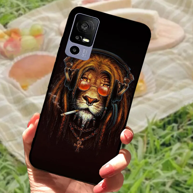 Sleek Black Shockproof Soft TPU Phone Case - Elegant Fashionable Protection