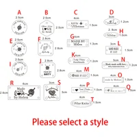 Étiquettes Attro Personnalisées pour Vêtements Faites à la Main, en Acrylique Gravé, Sacs de Bricolage, Accessoires de Couture, 50 Pièces 6