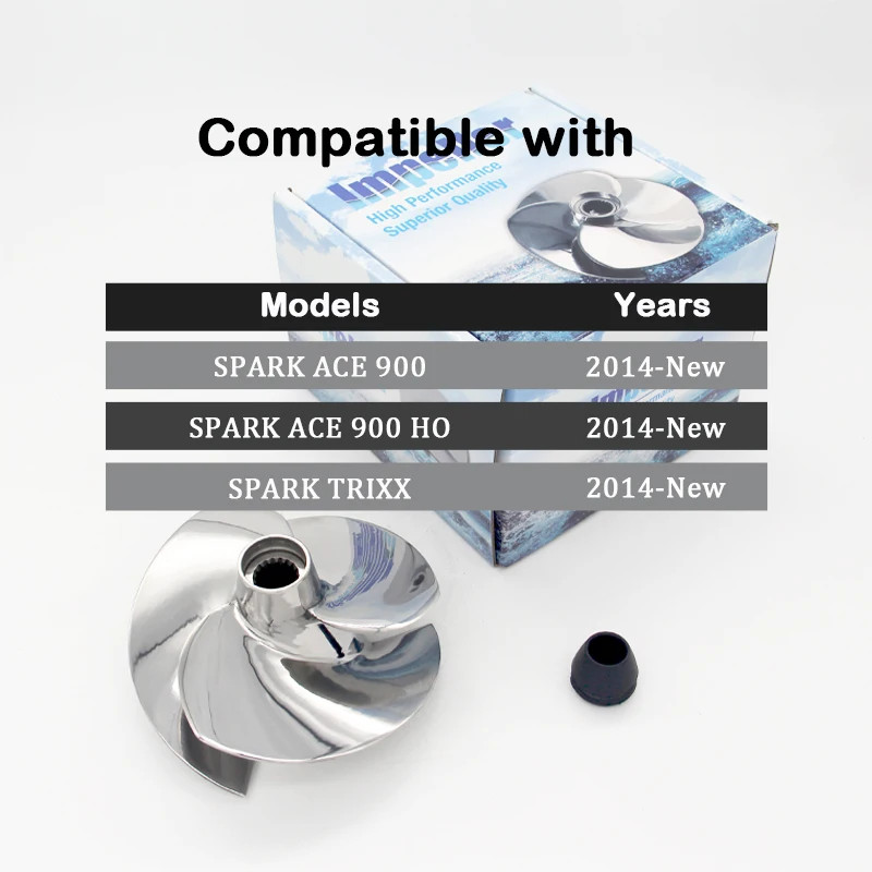 Fit Seadoo Jet Ski Impeller Spark Ace 900/ Spark Ace 900 Ho/ PARK Trixx 140mm 3 Blades Replaced Solas 12/17