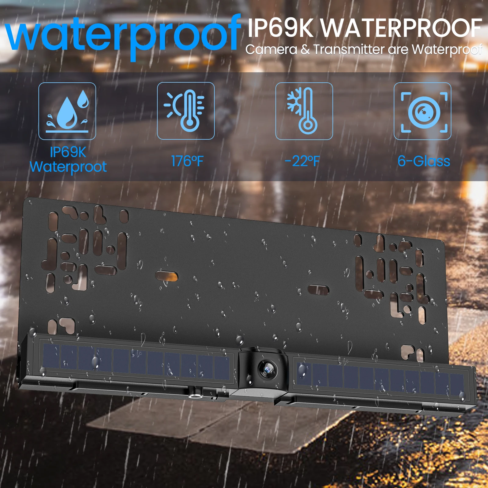 Monitor and camera connected inside vehicle