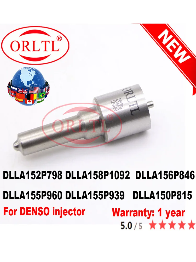 

ORLTL DLLA152P798 DLLA158P1092 DLLA150P815 DLLA156P846 DLLA155P960 DLLA155P939 For DENSO Common Rail Fuel Injector Nozzle
