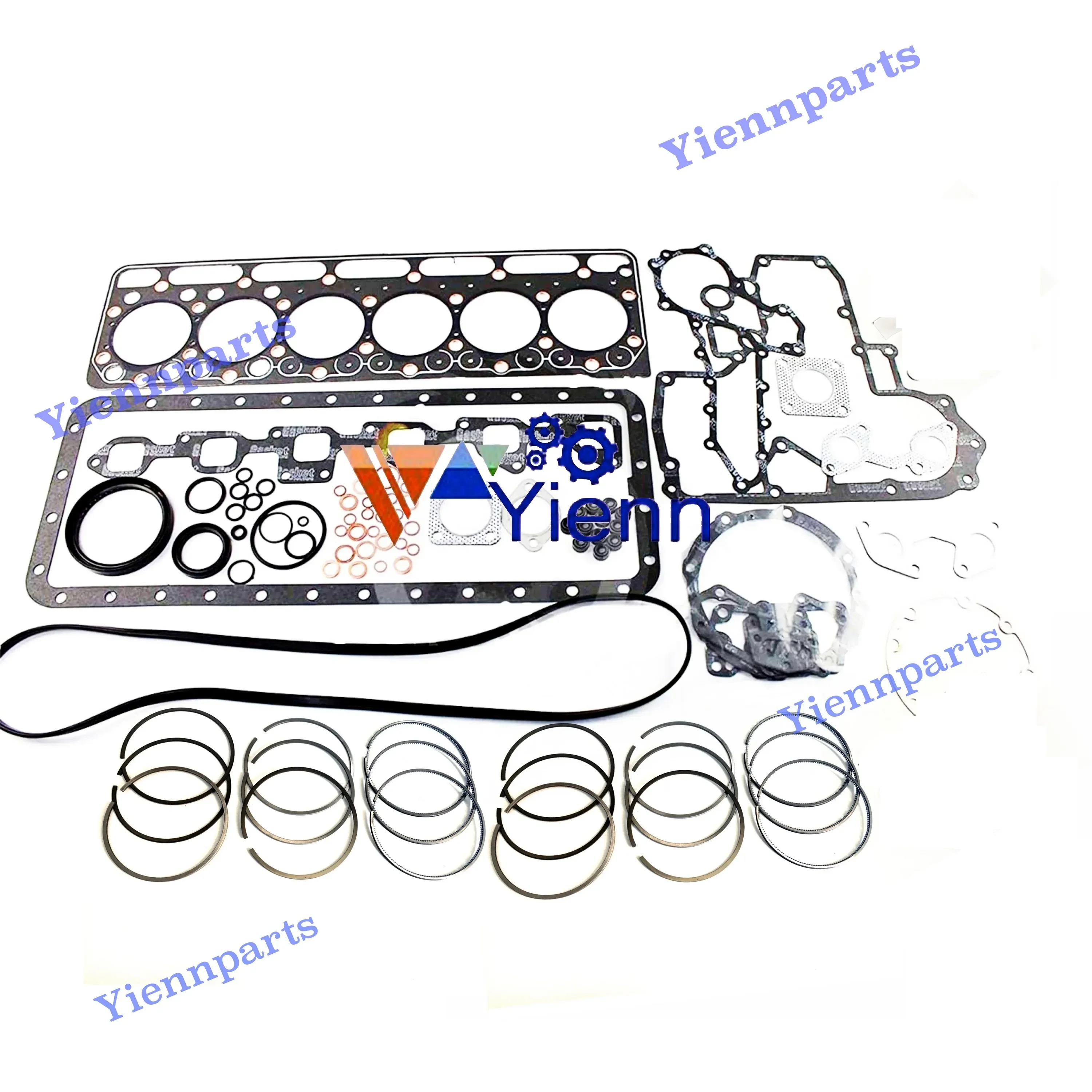 

For Kubota S2802 Overhaul Full Gasket Kit With Piston Ring Set Tractor Excavator Loader Diesel Engine Parts