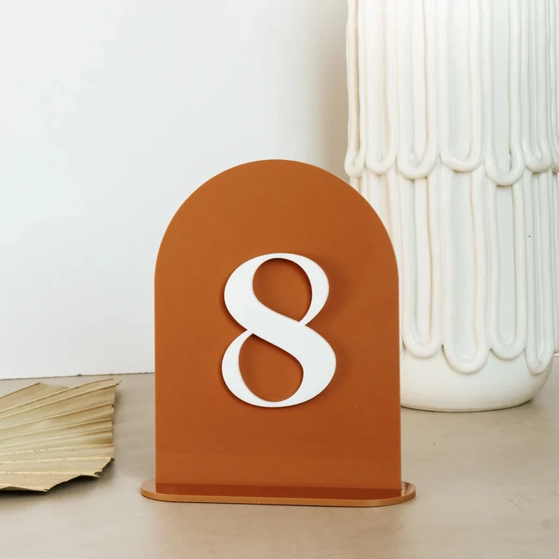 Arch Table Numbers Acrylic Table Numbers Wedding Numbers Modern Numbers Boho Numbers Centerpiece Decor