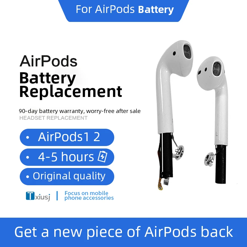 

AAA+++Replace Battery For Airpods 1st 2nd A1604 A1523 A1602 A1722 A2032 Air Pods 1 Air Pods 2 Replaceable Battery GOKY93mWhA1604