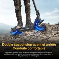 Trottinette Électrique Adulte TODIMART X5S Trottinette Pliable Urbaine pour Trajets Quotidiens 2000W Moteur 48V 18.2Ah Batterie 60‑85km Autonomie 50km/h Double Amortisseur Écran LED 6