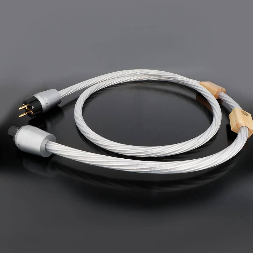 Фото HI-End Hifi Nordost Odin 2 шнур питания переменного тока D538, 7-жильный посеребренный 14AWG с позолоченными вилками Европейского/американского стандарта 20 А, Аудиокабели питания №1