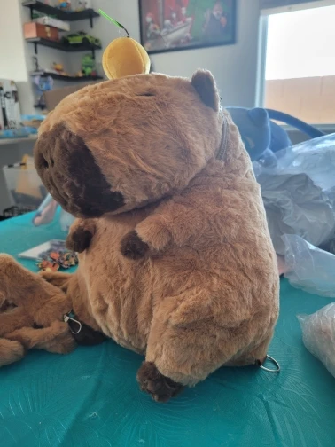 Capybara Plush Backpack photo review