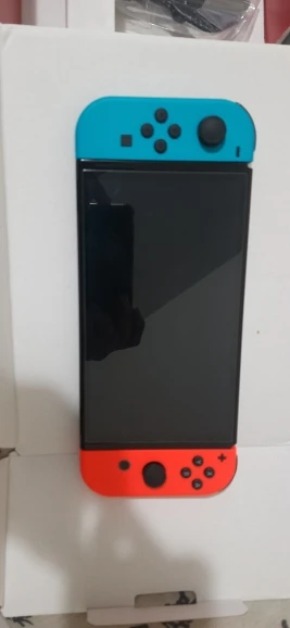 Nintendo Switch OLED Model Game Console White and Neon Set photo review