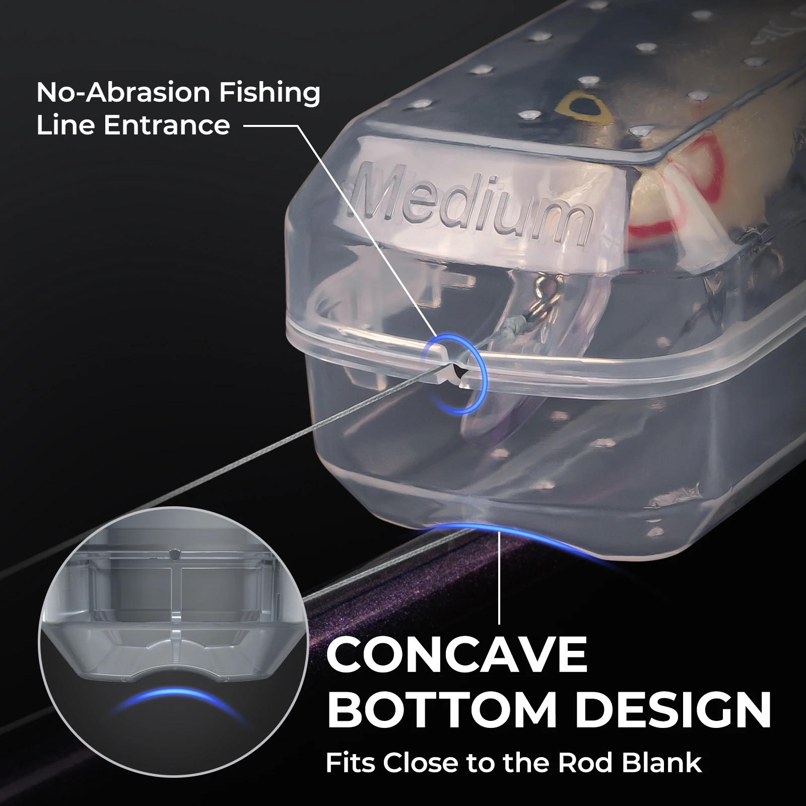 KastKing Bait Kapsule Lure Cover with Vent Holes Protects Hooks Multiple Sizes Multiple Attachments for Freshwater & Saltwater fishing lures,fishing accessories