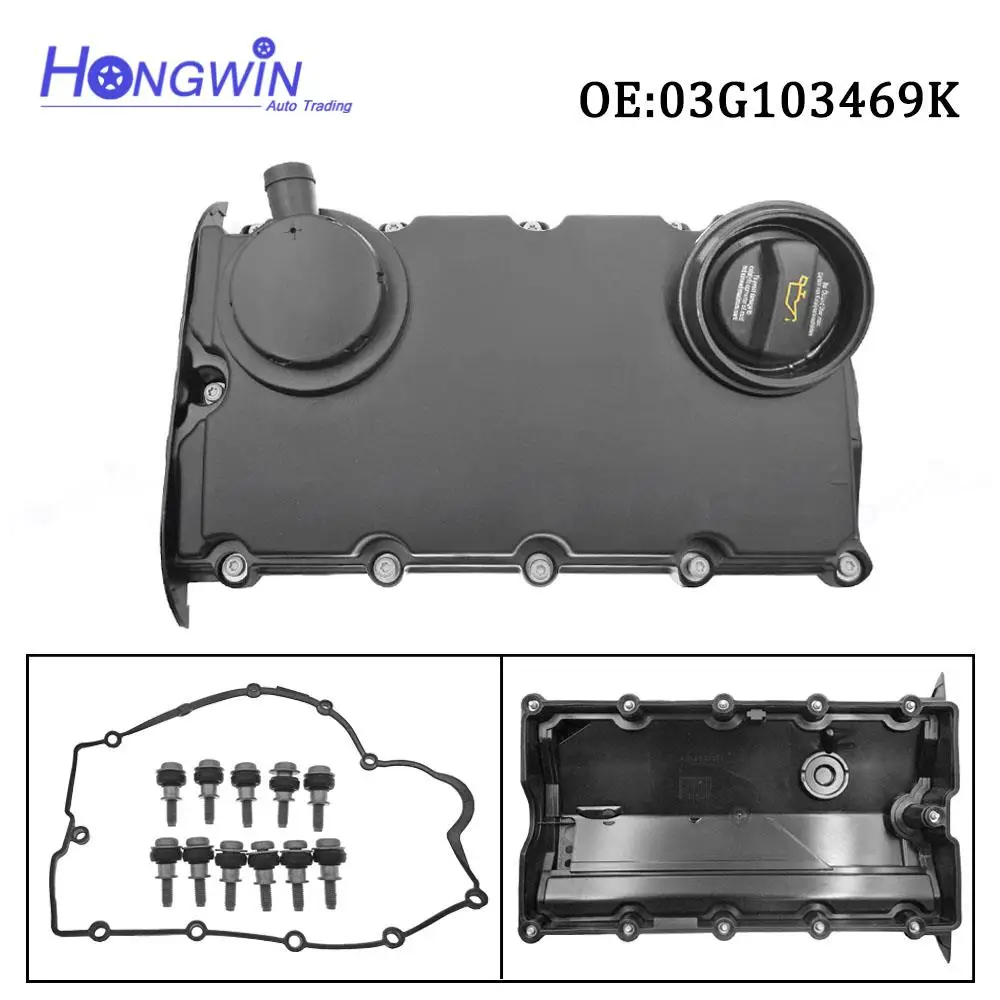 

For AUDI A6 C6 A4 B7 1.9 2.0 VW Sharan Syncro Transporter 5 Seat 05 06-10 Engine Valve Cover Bolts & Seal & Gasket 03G103469K