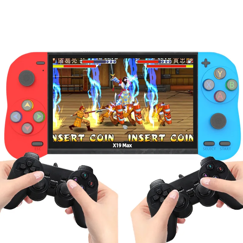 X19 Pro Max 5.1inch Retro Handheld Video Game Consoles 20000+classic