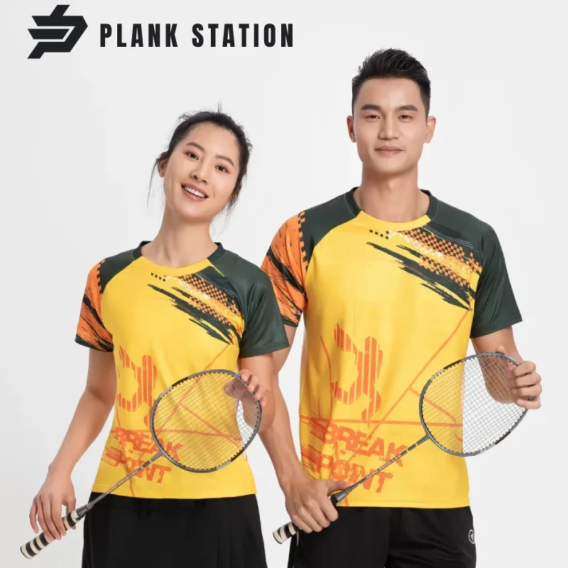 

Couple Tennis Shirt Men Women Children Badminton Pingpong Kids Unisex T-Shirt Customize DIY Uniform Breathable