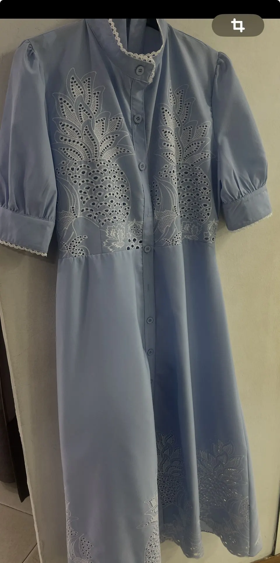 Lace-up Women Shirt Dress 2024 Summer Elegant Single Breasted Puff Sleeve Maxi Dress Vestidos Bohemian Sundress Party Robe photo review