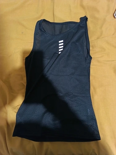 Cycling Base Layer Reflective Underwear White Cycling Jersey Sport Vest Men Undershirt Quick Dry Elastici Vest Road Bike Jersey photo review