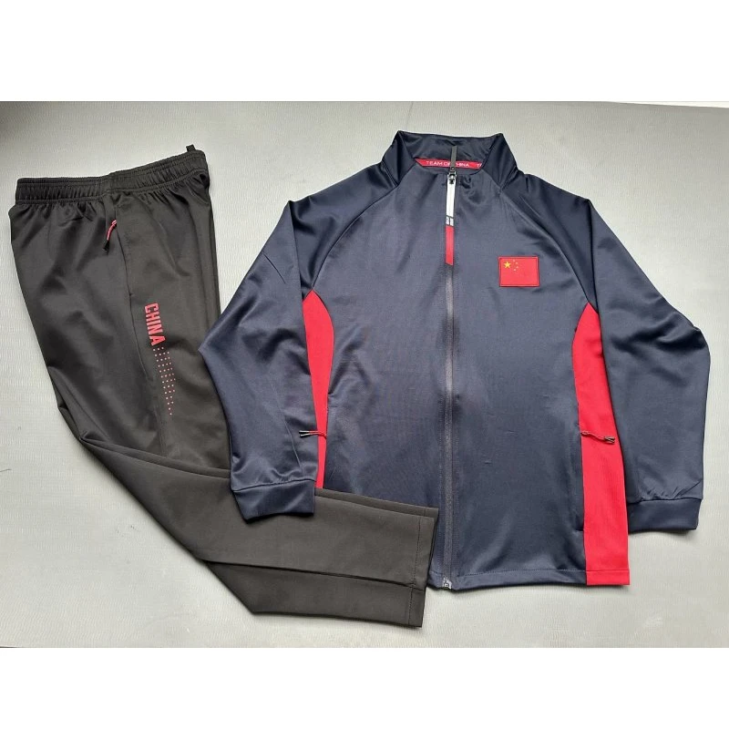 Spring Autumn China Team Sportwears Chinese Flag Tracksuit Badminton Table Tennis Jacket/Pants Men Women Bodysuit Couple's Coat