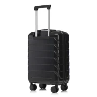 Ensemble de bagages à roulettes ABS 2 pièces 14''/19'' avec serrure à combinaison et trousse de toilette 14'' (Noir) 5