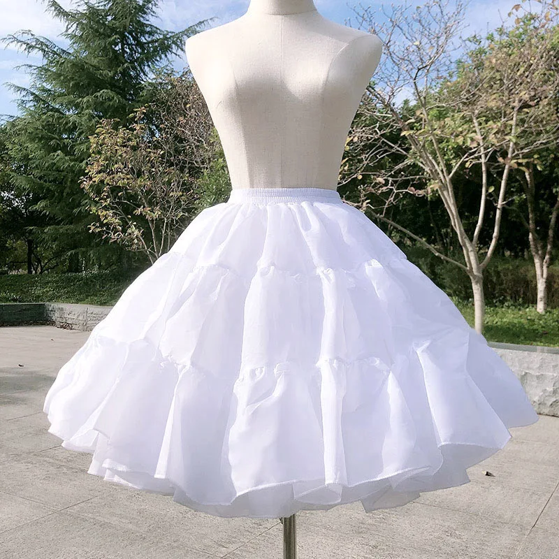 

Black skirt support lolita adjustable daily support violence cotton candy puff boneless soft yarn petticoat