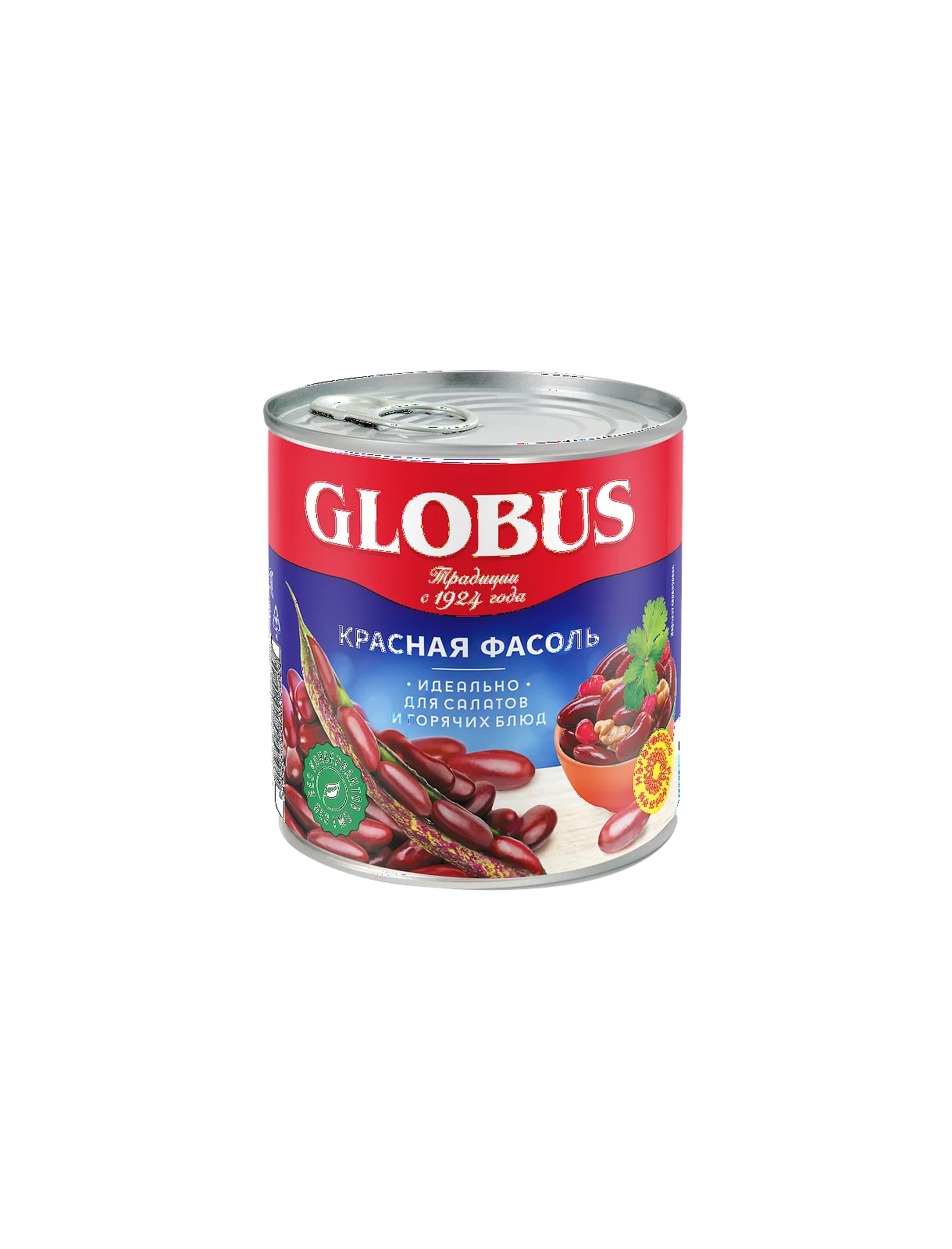 Упаковка из 12 банок Фасоль Globus красная