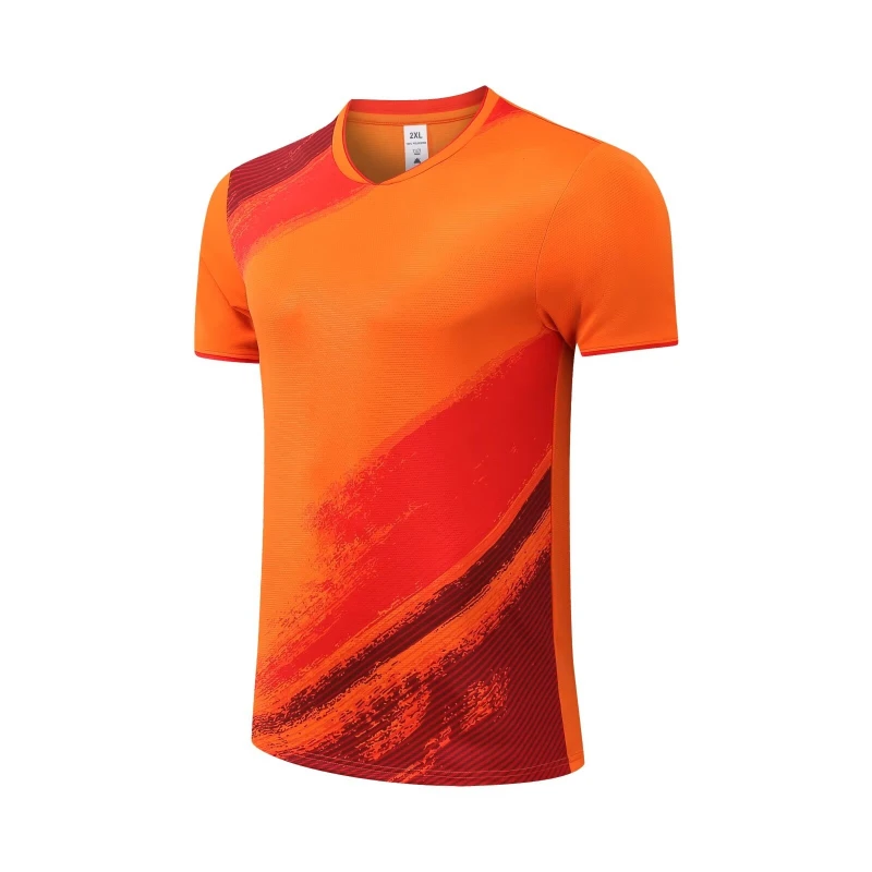 Korea New Tennis Shirt Women And Man Golf Short Sleeve Jersey Badminton Clothes Table Tennis Clothes Sportswear Can Custom