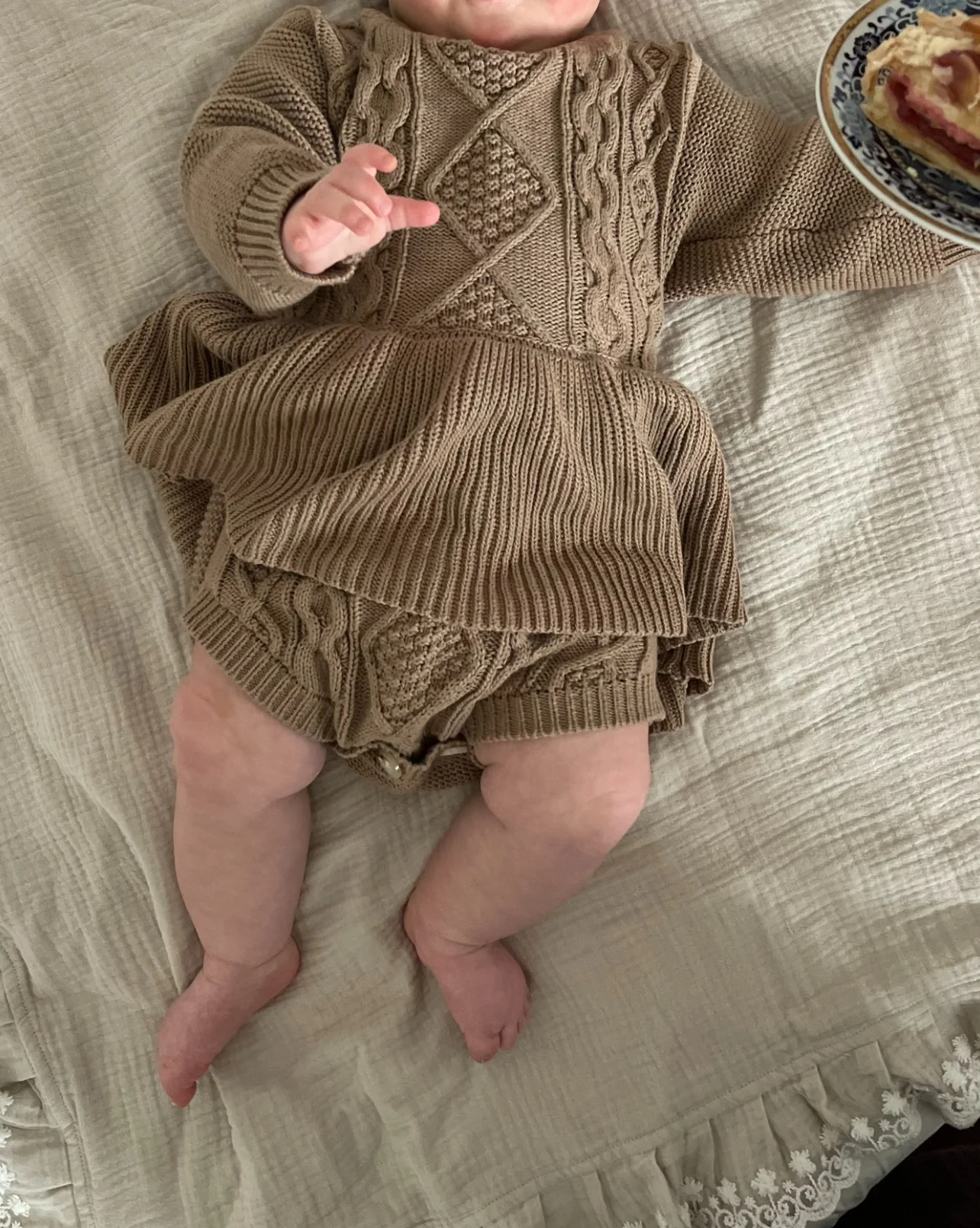 Baby Romper Long Sleeve Lace Newborn Jumpsuit for Girls Comfort photo review