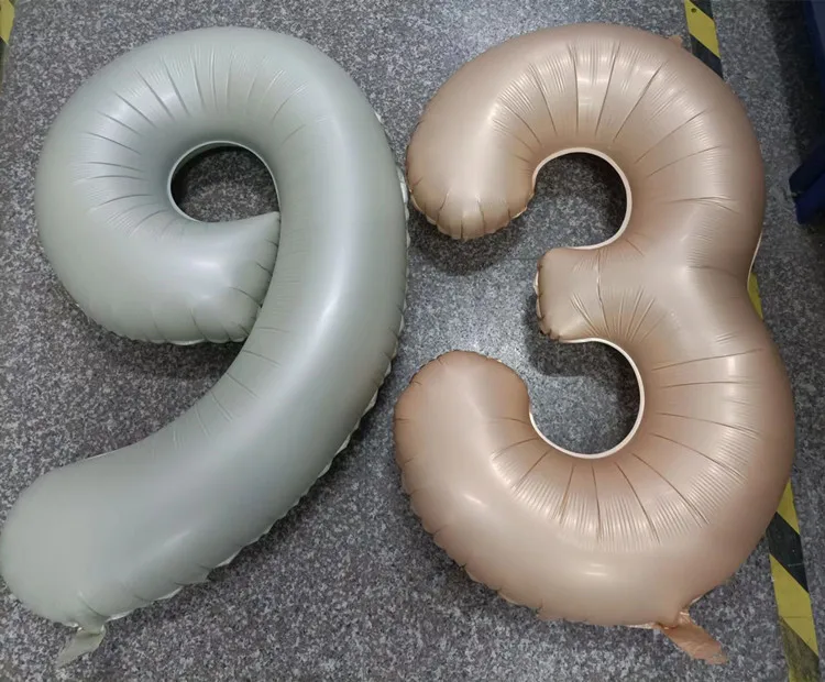 40 Inch Cream Caramel Color Macaron Number Balloon 0 1 2 3 4 5 6 7 8 9 Number Ballons Baby Shower Birthday Party Wedding Decor
