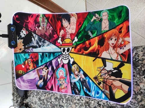 One Piece Mouse Pad 300x800x3mm RGB photo review