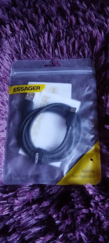 Essager 7A 100W USB Type C Cable For Huawei Honor 88W PD Fast Charging Charger USB A Data Cord Cable For Xiaomi Oneplus Samsung photo review