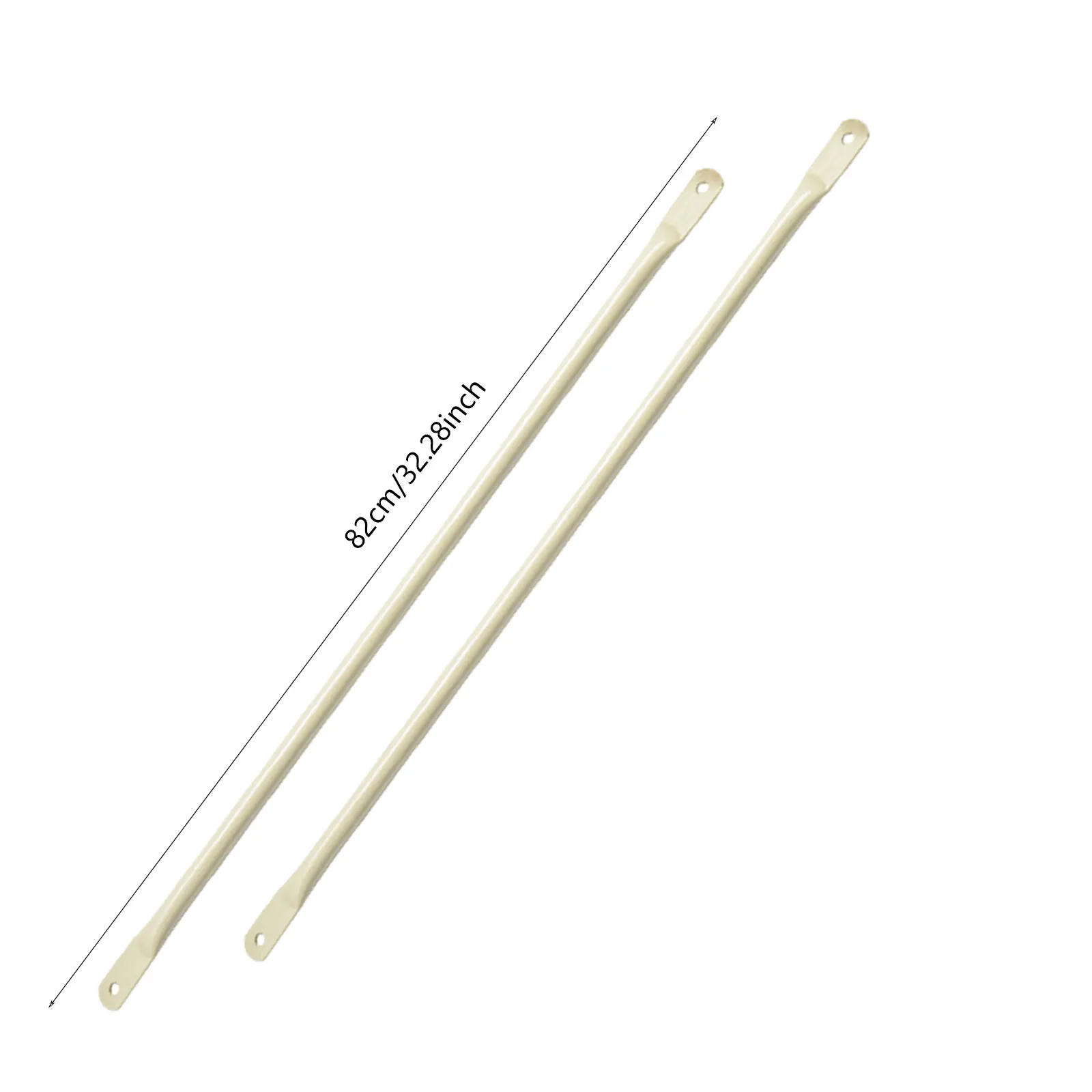 Swing Frame 33/84cm Garden Swing Replacement Bars, Matte Black