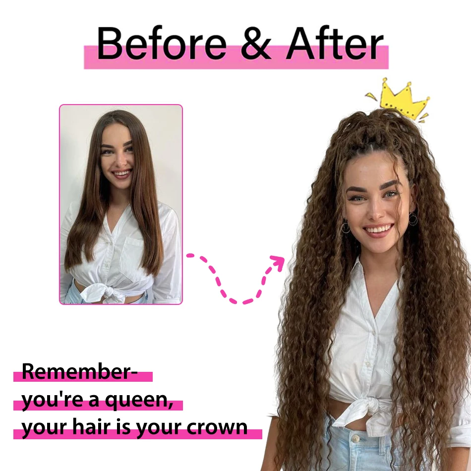 Water Wave Micro Loop Human Hair Extensions Curly Natural Micro Beads Rings European Hair Highlight Balayage Blonde 100 Strand