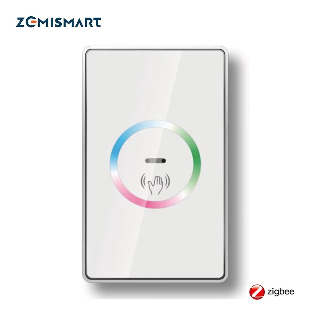 Zemismart-interruptor Zigbee Smart Wave Sensor Pir Hub Tuya Necessário Interruptor Eua Suporte Alexa Google Home Controle de Voz